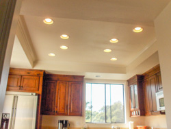 recessed lighting installation