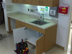 install breakroom sink
