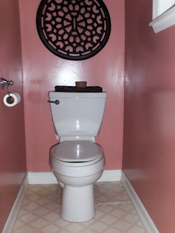 remodeled powder room